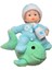 BB2038ADK1005 Hediyelik Sevimli Mavi Bebek Biblo Polyester Süs Eşyası 1