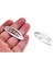 Metal Çıtçıt Toka (100 Adet) Gümüş Renk 6 cm 2