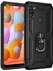 Samsung Galaxy A11 Kılıf Sofya Yüzüklü Silikon Kapak - SIYAH-(5796) 1