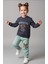 Kız Çocuk Üç Iplik Şardonlu 2’li Takım | Sweatshirt & Eşofman Altı | Fiyonk Baskılı 3