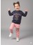 Kız Çocuk Üç Iplik Şardonlu 2’li Takım | Sweatshirt & Eşofman Altı | Fiyonk Baskılı 1