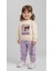 Kuromi Baskılı Kız Çocuk Eşofman Takımı – Üçiplik Şardonlu, 2li Takım, Sweatshirt+ Alt Eşofman 1