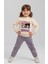 Kuromi Baskılı Kız Çocuk Eşofman Takımı – Üçiplik Şardonlu, 2li Takım, Sweatshirt+ Alt Eşofman 1