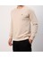 Basıc Bej Bisiklet Yaka Regular Fıt Uzun Kol 4