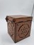 Ahşap Dekoratif Kutu Ceviz Desenli 11 cm x 11 cm x 12 cm 4