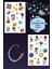 2 Sayfa Uzay Sticker, Gezegen - Astronot - Yıldız - Meteor - Uzaylı Etiket 1