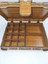Ahşap Dekoratif Takı Organizer Kutusu Ceviz 20 cm x 15 cm x 4 cm 4