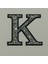 Taşlı Ütülenebilen Veya Sticker Olarak Kullanılabilen 6cm K Harfi 1
