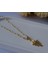 Kutup Yıldızı Üçgen Çelik Kolye (Gold) 1
