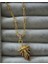 Kutup Yıldızı Üçgen Çelik Kolye (Gold) 2
