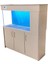 135 cm Yandan Sumplı Cappuccino Mdf Mobilyalı Akvaryum Kumandalı LED Aydınlatmalı 1