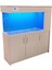 135 cm Yandan Sumplı Cappuccino Mdf Mobilyalı Akvaryum Kumandalı LED Aydınlatmalı 2