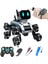 Oyuncak 2.4 Ghz Uzaktan ve Bilekten Kumandalı Şarjlı 8 Teker Akrobat Robot Köoek Müzikli ve LED Işık 8