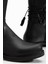 Suins Pline Model Siyah Kadın Fermuarlı Çizme 4