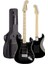 MAP-45BK-25AMP 25W Şarjlı Bt Amfili Siyah Elektro Gitar Seti Hss Manyetik Maple Klavye Strat 3