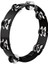 Percussion HTT10BK Stainless Steel Jingle 1-Row 10 Inç Tour Tamburin (Siyah) 3