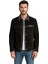 Oscar Hakiki Süet Deri Erkek Siyah Deri Detaylı Ceket 2
