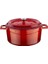 Döküm Yuvarlak Tencere, Trendy, 24 Cm, 4.49 L Hacim, Kırmızı 1