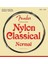 100 Clear/silver Tie Nylon Classical Strings Takım Tel Klasik Gitar Teli 3