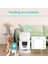 QQ023 Akıllı Kedi Köpek Mama Kabı, Tuya App-Wifi Uzaktan Kontrol, 4lt Hazne, Metal Kase 4