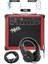 MGA-25RD-PAK Elektro Gitar Amfisi 25 Watt USB Bluetooth ve Şarjlı (Amfi Mikrofon Stand 2