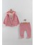 Kız Bebek Kalp Nakışlı 3'lü Eşofman Takım (9-12-18 Ay) 1