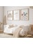 (Çerçevesiz) Bohem Çocuk Bebek Odası Poster Seti, 3lü Gökkuşağı Poster Set 2