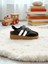 Unisex Rahat Tabanlı Hafif Esnek Ortopedik Cırtlı Günlük Çocuk Sneaker Spor Ayakkabı - Siyah-Beyaz 1