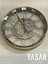 Viacronos Metal Çarklı Duvar Saati 55 cm 1