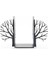 Dekoratif Hayat Ağacı Metal Kitap Tutucu 2'li Paket 5
