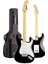 RPH-40WB-25AMP Siyah Beyaz 25W Şarjlı Bt Amfili Elektro Gitar Seti Hsh Manyetik Maple Klavye 3
