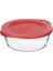 Pasabahce Borcam Yuvarlak Tencere Plastik Kırmızı Kapaklı, 2100 cc 1