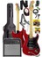 RPH-40RD-50AMP 50W Şarjlı Bt Amfili Elektro Gitar Seti Hsh Manyetik Maple Klavye 1
