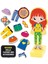 Manyetik Kıyafetleriyle Montessori Ahşap Moda Bebeği ve Gardırop Seti 2