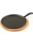 Döküm Krep / Pizza / Pancake Tavası, Yuvarlak Metal Saplı 26CM Siyah 4