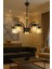 ESSLİGHT PELİN 5 Lİ SARKIT AVİZE BAL SİYAH CAMLI MODERN DEKORATİF AYDINLATMA 2