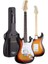 Rennes REG-40SB Sunburs 4/4 Elektro Gitar Seti (Çanta Askı Capo Tuner Pena Kablo) 3