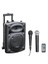 - PORT8VHF-BT - Taşınabilir Hoparlör, 8 Inç (20,3 Cm)/maks. 400W, 2 Mikrofonlu (Kablolu ve 1