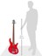 AB4PLUSTR 4 Telli Bas Gitar - Kırmızı 5