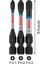 Professional 3 Adet. Impact Control Tornavida Ucu Ph Seti (50 Mm, Altıgen Şaft, Maymuncuk ve 3