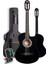 CG-395BK Siyah Klasik Gitar 4/4 Sap Ayarlı Kesik Kasa Full Set (Çanta Askı Tuner Metod Pena) 3
