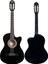CG-395BK Siyah Klasik Gitar 4/4 Sap Ayarlı Kesik Kasa Full Set (Çanta Askı Tuner Metod Pena) 4