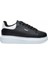 Siyah-Beyaz Kalın Taban Günlük Bağcıklı Erkek Sneaker Ayakkabı 1