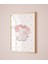 (Çerçevesiz) Pembe Fil Temalı Kız Bebek, Çocuk Odası Poster Seti, 3lü Poster Seti 3