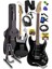 RPH-40BK-ST Full Black Elektro Gitar Seti Hsh Manyetik Maple Klavye Üst Kalite 1