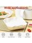 Beyaz Airfryer Pişirme Kağıdı, Fritöz Yağlı Kağıdı, Yanmaz Kağıt 50 Adet (Kare) (50) 3