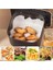 Beyaz Airfryer Pişirme Kağıdı, Fritöz Yağlı Kağıdı, Yanmaz Kağıt 50 Adet (Kare) (50) 7