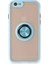 iPhone 6 Kılıf Montreal Yüzüklü Silikon Kapak - Buz MAVI-(5796) 1