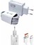 Beyaz Ultra Plus Hızlı Şarj Seti Şarj Adaptörü ve Kablosu 67W 5