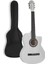 CG-395WH Beyaz Renk Kesik Klasik Gitar 4/4 Yetişkin Boy Sap Ayarlı Full Set 3